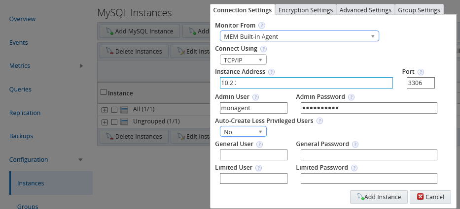 mysql enterprise monitoring