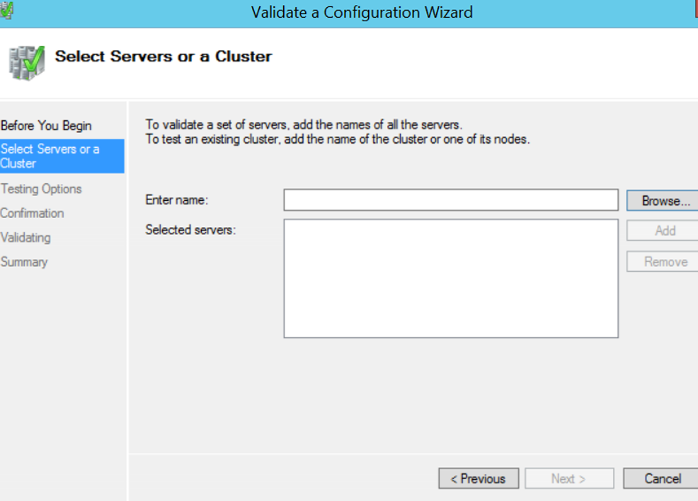 Validate game. Validate. Validating Server Assets Rage MP. Failover Cluster how start open the New share Wizard.