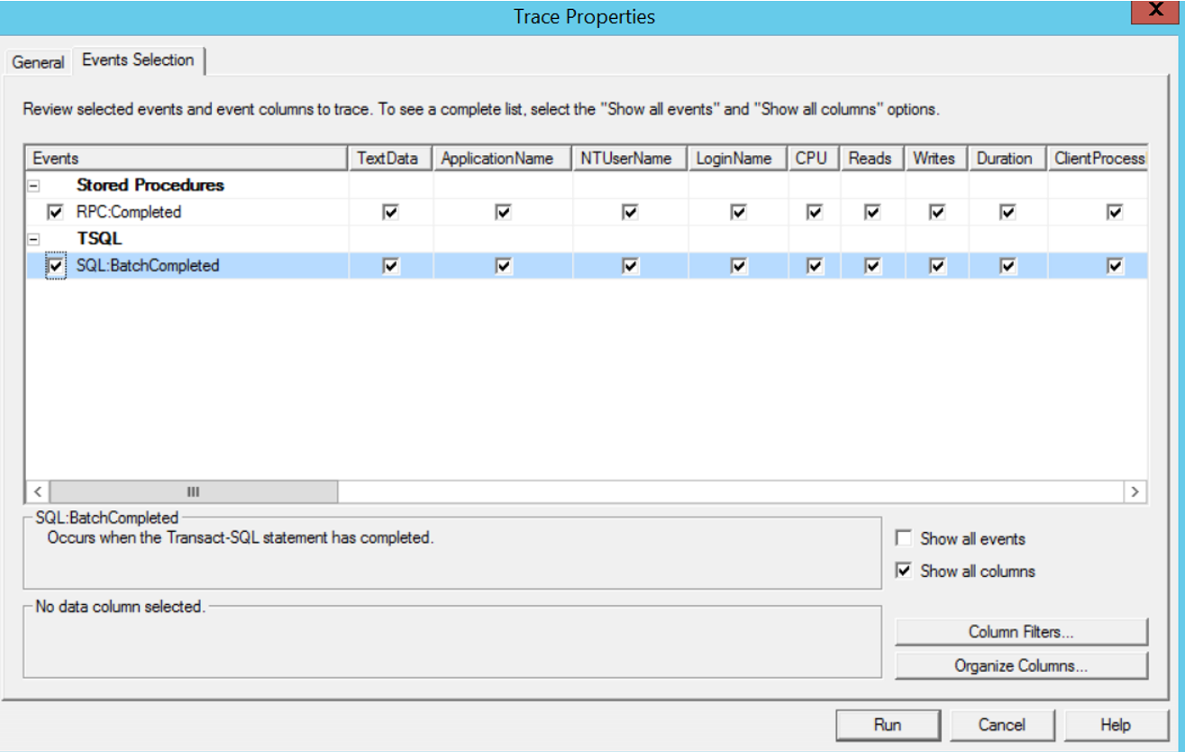 running query in sqlpro