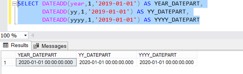 DATEADD Function In SQL Server TSQL Database Tutorials