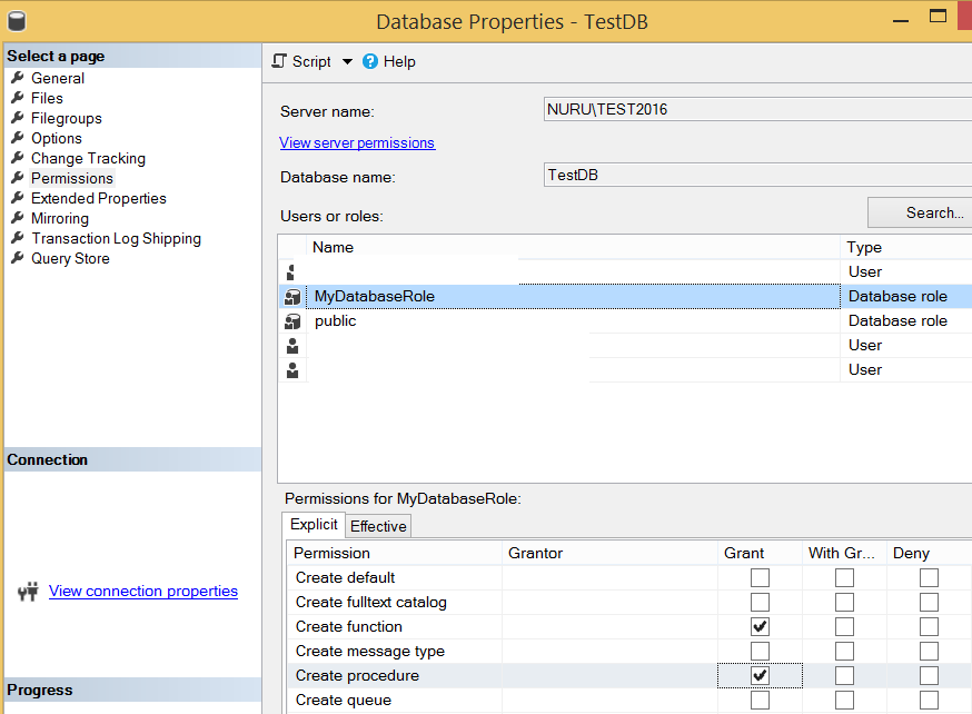 sql server show role assignments