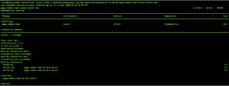 centos 7 install postgresql 10